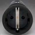 Produktbild: Unitec 40554L Vollgummi - PCE Schutzkontakt-Kupplung Vollgummi IP20 schwarz