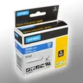 Produktbild: Dymo Label Band IND 1805417 weiß auf blau 19mm x 5,5m Vinyl