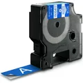 Produktbild: Dymo Rhino 19mm weiß auf blau Vinyl (1.90 cm, Blau) (1805417)