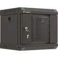 Produktbild: Lanberg Szafa Instalacyjna Rack Wisząca 10 4u 300x300 Czarna Drzwi Przeszklone (Flat Pack) (4 HE, 10 Zoll Rack) (WF11-3304-10B)