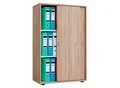 Produktbild: Schiebetürenschrank, aus Holz, abschließbar, 3 OH, B 700 x T 400 x H 1050 mm, Sonoma Eiche Dekor