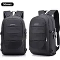Produktbild: OKWISH Laptop Rucksack Herren und Damen,Reiserucksack wasserdicht Anti-Diebstahl mit USB Ladeanschluss und Schloss fur 15,6 Zoll Notebook,Schmaler ... - Schwarz