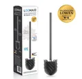 Produktbild: LOOMAID WC-Reinigungsbürste Toilettenbürste Klobürste, WC-Bürste Silikonkopf Edelstahl/anthrazit ohne Halterung
