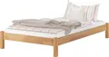 Produktbild: Futonbett Einzelbett natur 120x200 Bettrahmen Buche-Bettgestell massiv Zubehör wählbar V-60.84-12ohne Zubehör