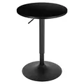 Produktbild: WOLTU Bartisch Stehtisch, höhenverstellbarer Tisch 70-91 cm, multifunktionaler Partytisch in Wohnzimmer Küche Balkon, Bistrotisch aus MDF Metall, Schwarz, 52x52x91cm