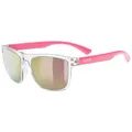Produktbild: uvex rookie - Sportbrille für Kinder - starker Schutz vor Sonnenstrahlung - konstraststeigernd - clear-pink - one size