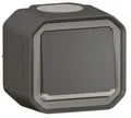 Produktbild: Legrand Plexo New Feuchtraum-Aufputz Wechselschalter Kontroll 10 AX, Steckklemmen (SL), IP 55, anthrazit (069721L)