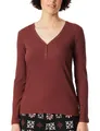 Produktbild: Schiesser Damen Schlafshirt Langarmshirt Knopfleiste Doppelripp - Mix + Relax