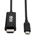Produktbild: Eaton Tripp Lite Series USB C to HDMI Adapter Cable USB 3.1 Gen 1 4K M/M USB-C Black 6ft
