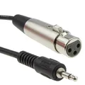 Produktbild: kenable 3,5 mm Mono Klinkenstecker PC/Laptop Zum XLR Weiblich Mixer/Speaker Kabel 3 m [3 Meter/3m]