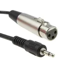 Produktbild: 3m 3,5mm Mono Klinke PC-Laptop zu XLR Mikrofon Female Mixer Speaker Kabel