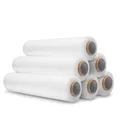 Produktbild: Stretchfolie 23my Set Wickelfolie 50cm Palettenfolie 300m Verpackungsfolie Versandfolie 3,4kg Packfolie Transparent, 6er Set)