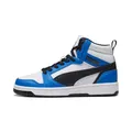 Produktbild: PUMA Unisex Kinder Rebound V6 Mid Jr Sneaker, Puma White Puma Black Racing Blue, 38 EU