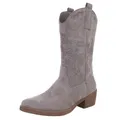 Produktbild: Ital Design Damenschuhe Stiefel Western- & Bikerstiefel, 301-A32S-, Textil, Grau, Gr. 38
