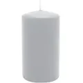 Produktbild: Stumpenkerze aus Paraffin, Silbergrau, WENZEL, 100/60 mm, Brenndauer ca. 29h, selbstverlöschend