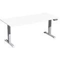 Produktbild: Elektro-Hubtisch Elevate Basic,800 x 1800 mm, weiß/silber