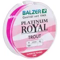 Produktbild: Balzer Platinum Royal Trout Schnur - 150m monofile Angelschnur, Durchmesser/Tragkraft:0.19mm / 4.6kg, Farbe:Pink