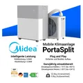 Produktbild: Midea PortaSplit – Mobile Split-Klimaanlage mit Heizfunktion | 12.000 BTU | OVP