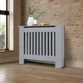 Produktbild: ML-Design Heizkörperverkleidung Landhausstil 78x19x82 cm, Grau, aus MDF lackiert, Heizungsverkleidung für Schlafzimmer Wohnzimmer