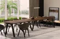 Produktbild: großer Esstisch LUNGO ausziehbar 130–405 Holz Eiche Stirling 12 Personen modern