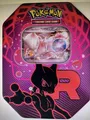 Produktbild: Pokémon TCGTeam Rockets Mewtu Tin Box - deutsch - neu + 1 Gratis Karte -  💫