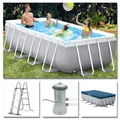 Produktbild: Intex Komplettset Prism Frame Pool 488x244x107cm Filterpumpe Schwimmbecken
