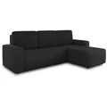 Produktbild: Sofnet Ecksofa, Schwarz, Textil, 5-Sitzer, L-Form,Rechteckig, 236x150 cm, Wohnzimmer, Sofas & Couches, Wohnlandschaften, Ecksofas