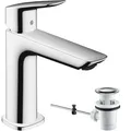 Produktbild: hansgrohe Logis Waschtischarmatur 71254000 mit Zugstangen-Ablaufgarnitur, chrom