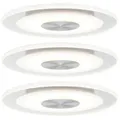 Produktbild: Paulmann Premium LED Einbauleuchte Whirl Basisset   rund 120mm   3x4,9W 3x450lm 230V dimmbar 3000K Alu gedreht Satin 92907