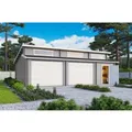 Produktbild: Lasita Garage Hawaii Set mit Sektionaltoren 780 cm x 520 cm Lichtgrau