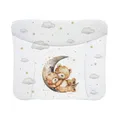 Produktbild: Ceba Baby® weiche Wickelauflage 75x72 cm - Baby Wickelunterlage - Wickeltischauflage für Junge und Mädchen - Wasserdicht, abwaschbar - OEKO-TEX® Standard 100 - Made in EU - Bär auf dem Mond