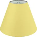 Produktbild: Wogati® Premium Lampenschirm E14/E27 Baumwolle | Gelb / Größe: M
