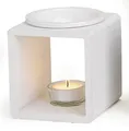 Produktbild: levandeo Duftlampe Farbe: Weiß - Holz + Keramik - Aromalampe Aromaspender für Duftöl/Duftwachs
