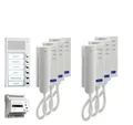 Produktbild: TCS Türsprechanlage Set 6 Teilnehmer Audio Aufputz Silber Weiß ISH3030