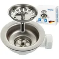 Produktbild: Tecuro - Spülen-siebkorbventil Ø 114 Mm (3 1/2 Zoll) X Abgang Seitlich 1 Zoll (ø 25 Mm)