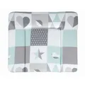 Produktbild: Roba Wickelauflage 85x75 cm PU-beschichtet Happy Patch mint TOP