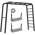 Produktbild: BERG PlayBase Medium TL Black inkl. 2 Schaukelsitzen