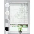 Produktbild: Sonello Jalousie Klemmfix ohne u. mit Bohren 85cm x 175cm Weiß Aluminium Jalousette, Klemmfix, Inkl. Halterung für Decken- u. Wandmontage Alu Jalousie Fenster u. Tür, Blickdicht freihängend weiß 85 cm x 175 cm