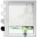 Produktbild: SONELLO Aluminium Jalousie 85cm x 175cm Weiß Alu Jalousie Klemmfix ohne Bohren Sichtschutz Blendschutz Lichtschutz Sonnenschutz für Fenster und Türen