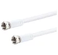 Produktbild: Schwaiger KVCHQ75532 SAT-Kabel, SAT Anschlusskabel, 90 dB, 7,5m, weiß, Koaxialkabel, F-Stecker
