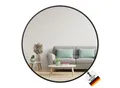 Produktbild: Albatros Spiegel rund schwarz mit Metallrand, 60cm Durchmesser, für Wohnzimmer, Badezimmer, Flur, Schlafzimmer, groß, Wand