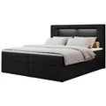 Produktbild: Boxbett mit Bettkasten Gold 5 , schwarz , Maße (cm): B: 180 H: 103