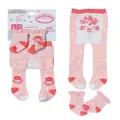 Produktbild: Baby Annabell Strumpfhosen und Socken in verschiedenen Farbkombinationen für 43cm Puppen, 2er Pack Puppenstrumpfhosen, 710807 Zapf Creation