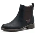 Produktbild: Tamaris Chelseaboots, Blockabsatz, Stiefelette, Schlupfschuh im Used Look blau 39 EU
