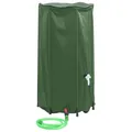 Produktbild: vidaXL Wassertank mit Wasserhahn, Regenwassertank mit ABS-Auslassventil Wasserschläuchen, Regentonne mit Zwei-Wege-Reißverschluss, Faltbar Grün 100L PVC