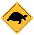 Produktbild: FahnenMax Autoaufkleber Sticker Achtung Schildkröte Aufkleber