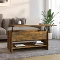 Produktbild: vidaXL Couchtisch Räuchereiche 80x50x40 cm Holzwerkstoff