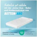 Produktbild: Kindermatratze Babymatratze Junior-Duo -mit Trittkante 60x120, 70x140, 70x160, 80x160, Betten-ABC, 12 cm hoch 80 cm x 160 cm x 12 cm