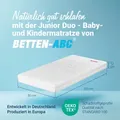 Produktbild: Betten-ABC Junior-Duo – Matratze mit Rundum-Trittkante, Wendematratze, Atmungsaktiv & Schadstoffgeprüft