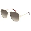 Produktbild: Fossil 3154/G/S Damen-Sonnenbrille Vollrand Quadratisch Edelstahl-Gestell, gold
